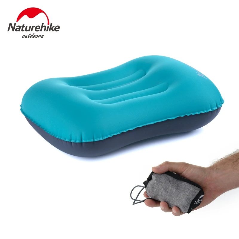 Naturehike Подушка для сна, надувная подушка для кемпинга, наружная надувная подушка для путешествий, для шеи, для кемпинга, быстрая переносная, из ТПУ, эластичная ткань