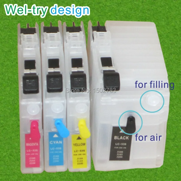 Refillable Ink Cartridge For Brother Dcp J100 Dcp J105 Mfc J200 J100 J105 J200 Buy Inexpensively In The Online Store With Delivery Price Comparison Specifications Photos