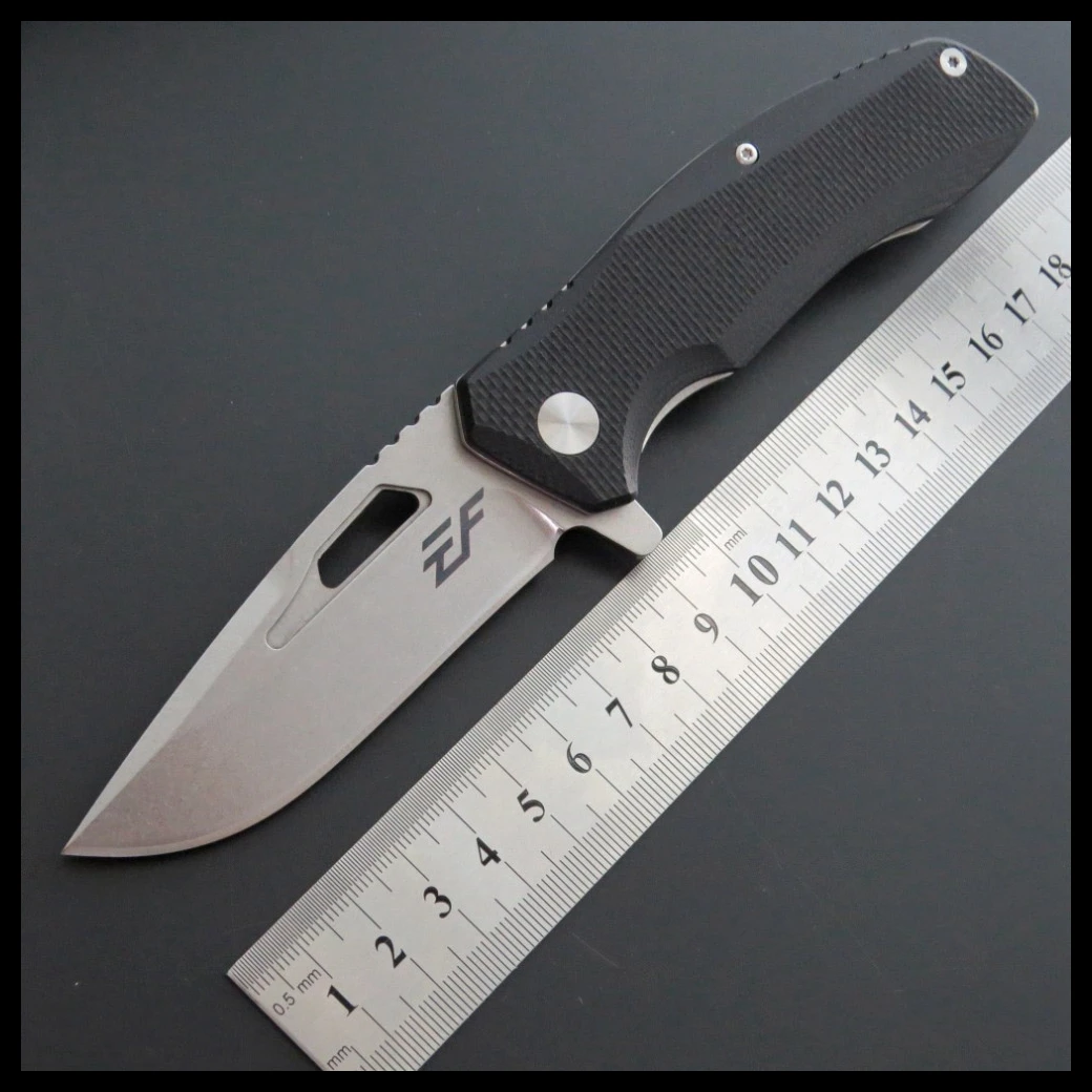 

BJL Folding Knife D2 Blade Ball Bearing + G10 Handle Outdoor Hunting Camping Fruit Knife EDC Tool Folding Pocket Knife EF47