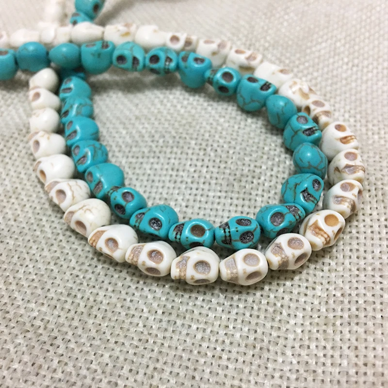 Драгоценное украшение из природного камня подвески в виде черепа Howlite мужские