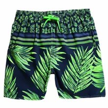Брендовые повседневные пляжные шорты мужские с эластичной резинкой на талии быстросохнущие бермуды до колена с принтом листьев больших размеров 5XL