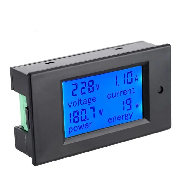 AC 20A/100A LCD Digital Panel Power Watt Meter Monitor Voltage KWh