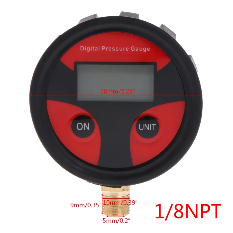 OOTDTY 0-200PSI ЖК-цифровой датчик давления воздуха в шинах для автомобилей грузовиков мотоциклов Автомобильные аксессуары