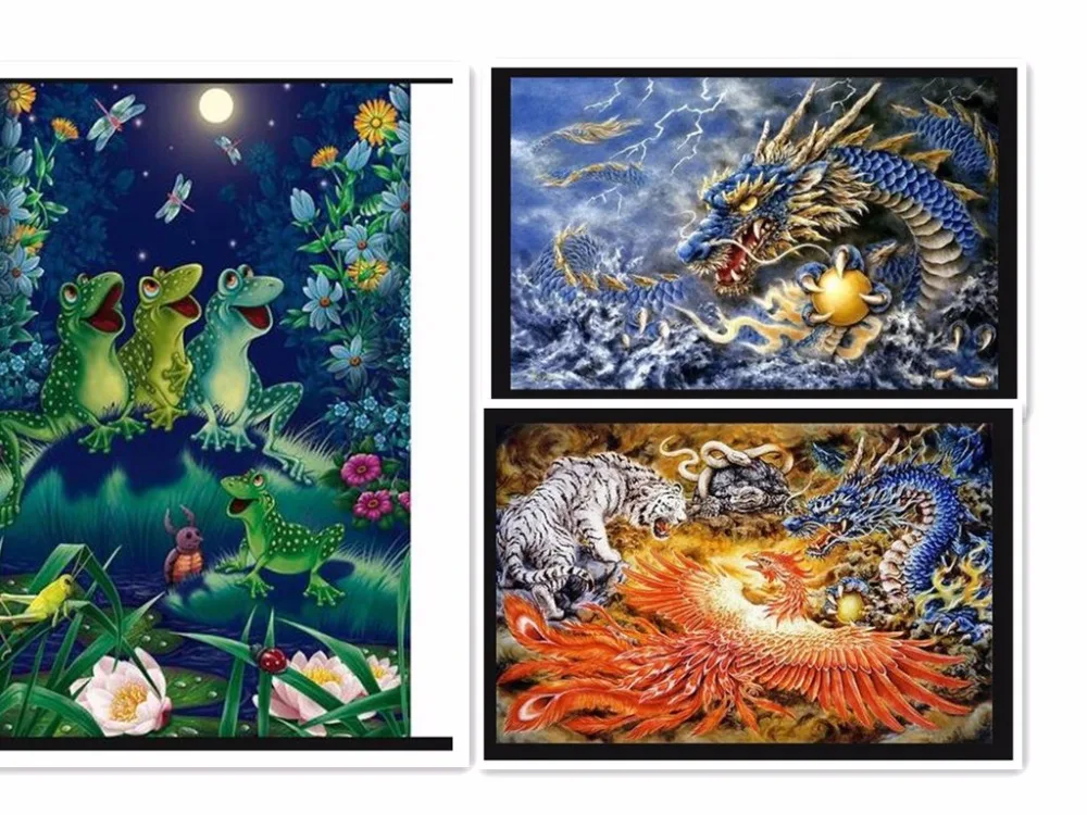 5d diy diamond painting Chinese Dragon round/square 3d diamonds cross