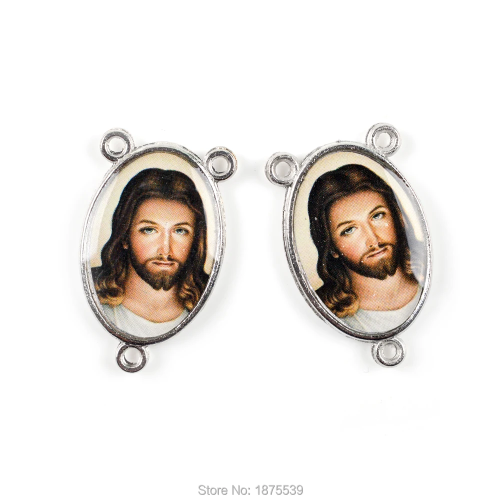 

Jesus Rosary Center 3 Holes Connector Used in Rosary
