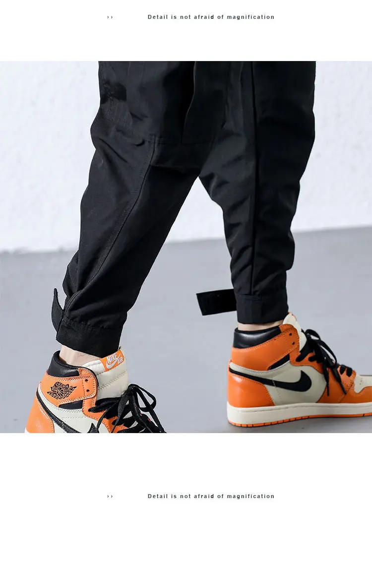Мужские штаны-шаровары с несколькими карманами, модные брюки для досуга, брюки-карго в стиле хип-хоп, уличная одежда