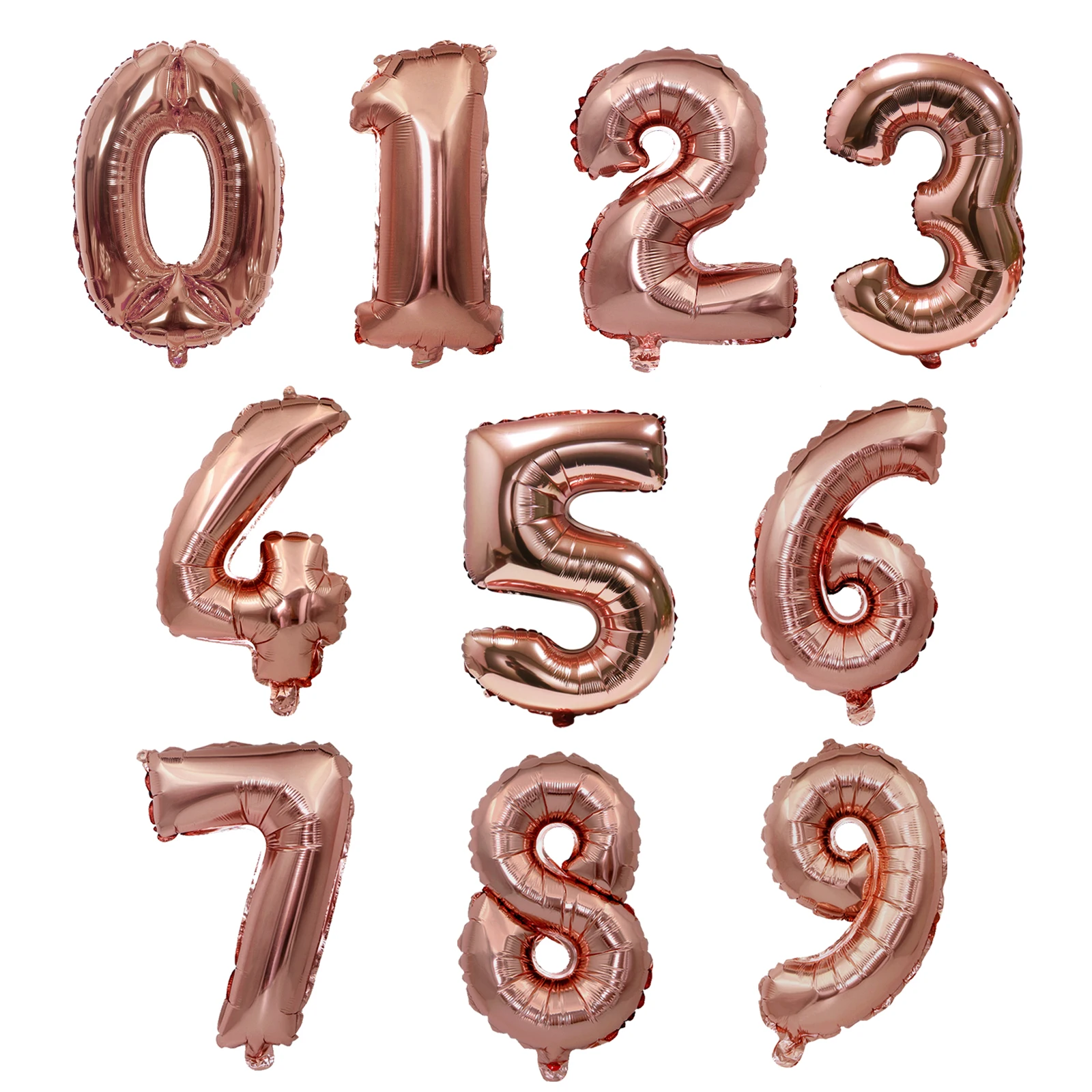 Rose Gold Number Balloons
 1pcs 32inch Rose Gold Number Foil Balloons Kids Party Decoration Happy