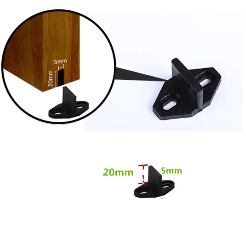 LWZH пластиковое оборудование для раздвижной двери сарая нижний пол руководство(черный