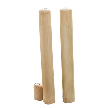 

Bamboo Tube Eco Friendly Natural Bamboo Toothbrush Travel Case Soft Head Teeth Brush