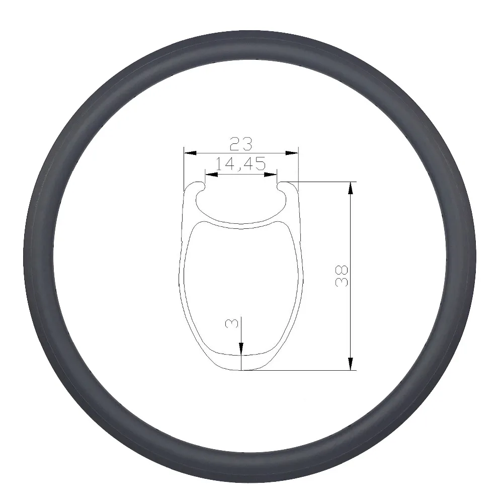 38 мм клинчер u-образный 700c 23 мм широкий базальтовый трек V тормоз карбоновый дорожный обод 16 отверстий 18 отверстий 20H 21 24H 28 отверстий 32H дорожный велосипед