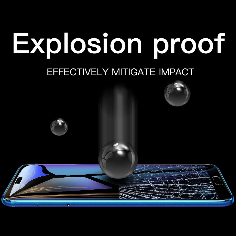 Защитное стекло Закаленное 10D для Huawei Honor 10/9/8 Lite/Huawei Mate 20 Lite Pro|Защитные стёкла и