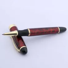 Jinhao X450 металлические ручки для подарков, катание на коньках красное с изображением ярких золотых цветов Ручка-роллер