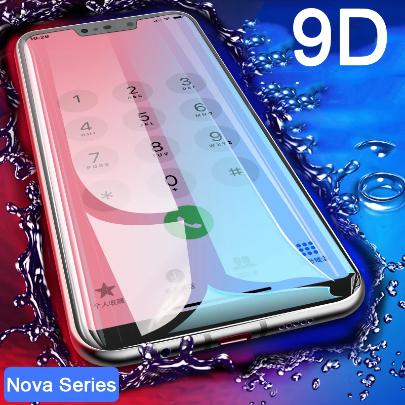 Закаленное стекло 9D для Huawei Nova 3 Защита экрана 3i 3e 2i 2 Nova3 защитное 9H пленка