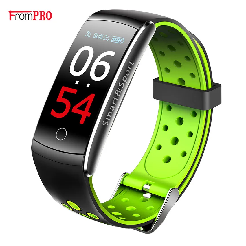 

Color screen Q8 Smart Band Heart Rate Monitor Waterproof Wristband Watch Fitness Tracker Bluetooth bracelet Q8S For Android IOS