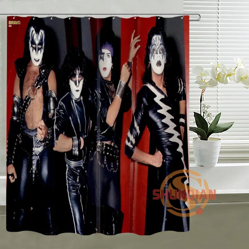 Kiss Band горячая Распродажа занавески для душа индивидуальный дизайн ваш