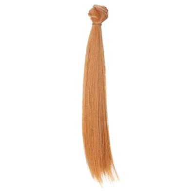 1 шт. высокая температура bjd волосы 25 см* 100 см черный розовый коричневый хаки белый серый цвет длинный парик с прямыми волосами для 1/3 1/4 BJD diy - Цвет: Color 12