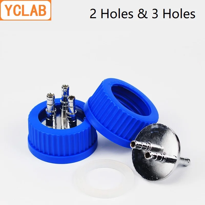 YCLAB Blue Cap with 2/3/4 Stainless Steel Holes Reagent Feeding Bottle for Fermenter Anaerobic Injection Mobile Phase Labware
YCLAB Blue Cap with 2/3/4 Stainless Steel Holes Reagent Feeding Bottle for Fermenter Anaerobic Injection Mobile Phase Labware