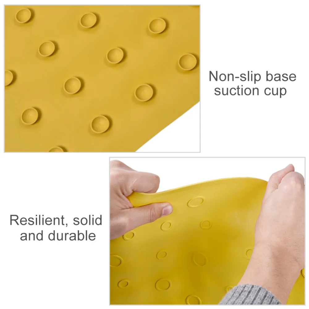 Baby Wash Tub Mats for Girls Boys Natural Healthy Rubber Shell Bathroom Suction Cup for Baby Non-Slip Shower Mat Prevents Slips