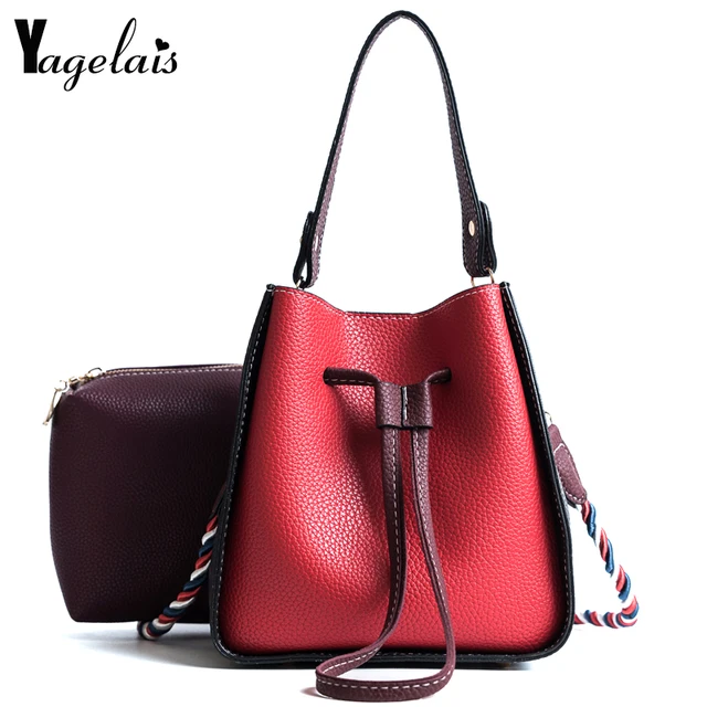 English Style Women Bucket Handbags Fashion Shoulder Bags Casual English Style Women Bucket Handbags Fashion Shoulder Bags Casual Composite Bag Versatile String Crossbody