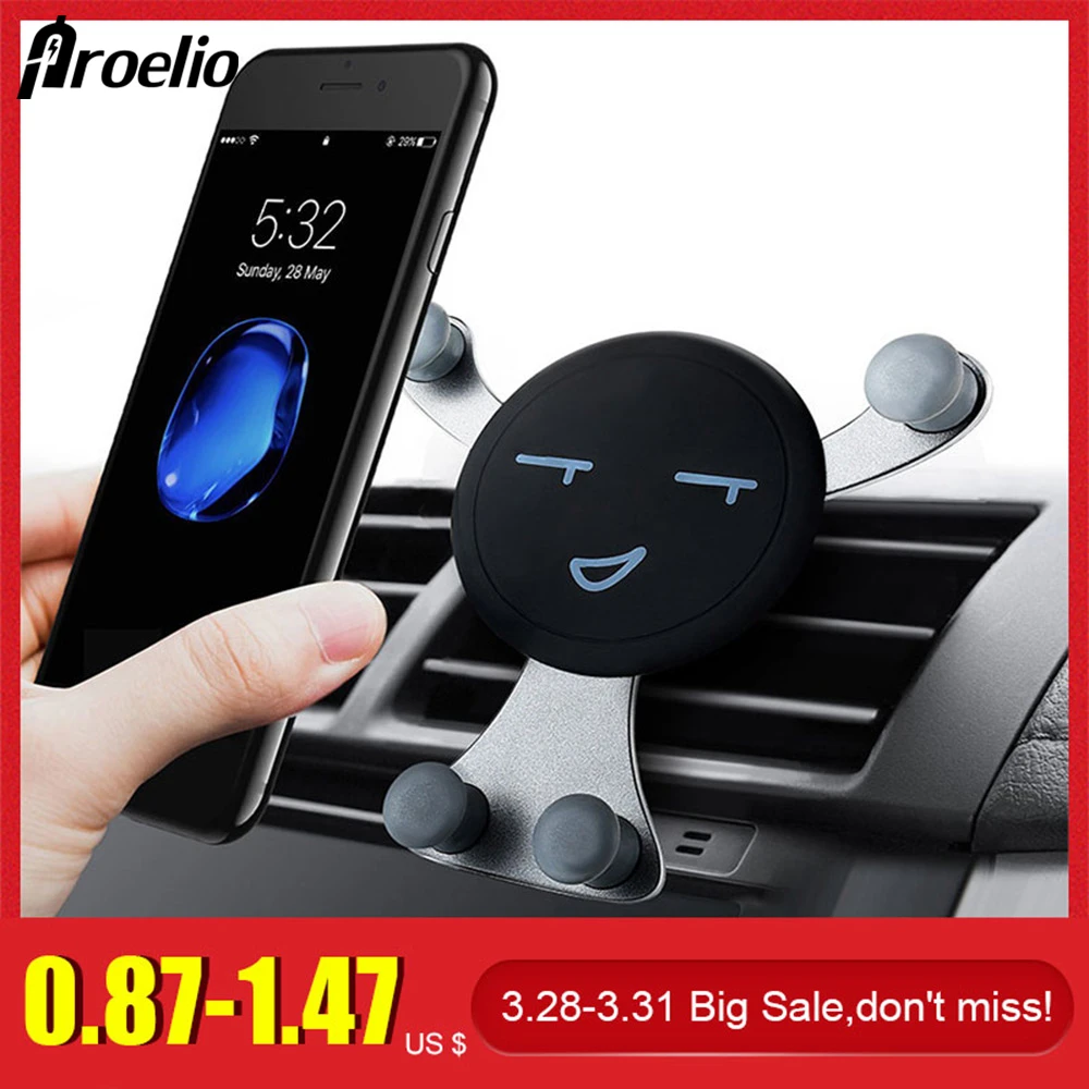 Car Air Vent Mobile Holder Stretchable Phone Clamp For Cell Phone GPS