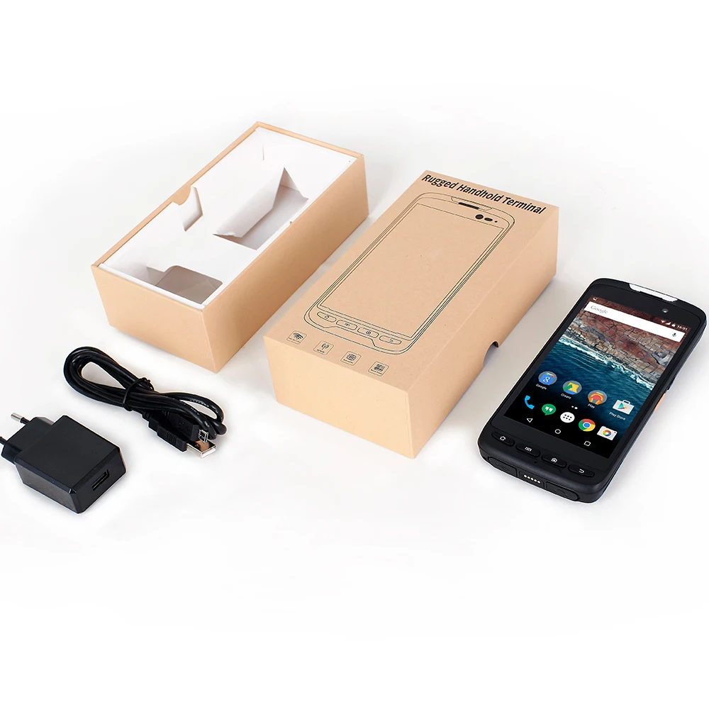 Scanner de Código de Barras Tablet Robusto Handheld Mensageiro Nxp Nfc Rfid Leitor Portátil Android 7.0 Honeywell - Zebra 1d 2d Laser 5 Pda 17 Zebra 1D 2D Laser scanner de código de barras