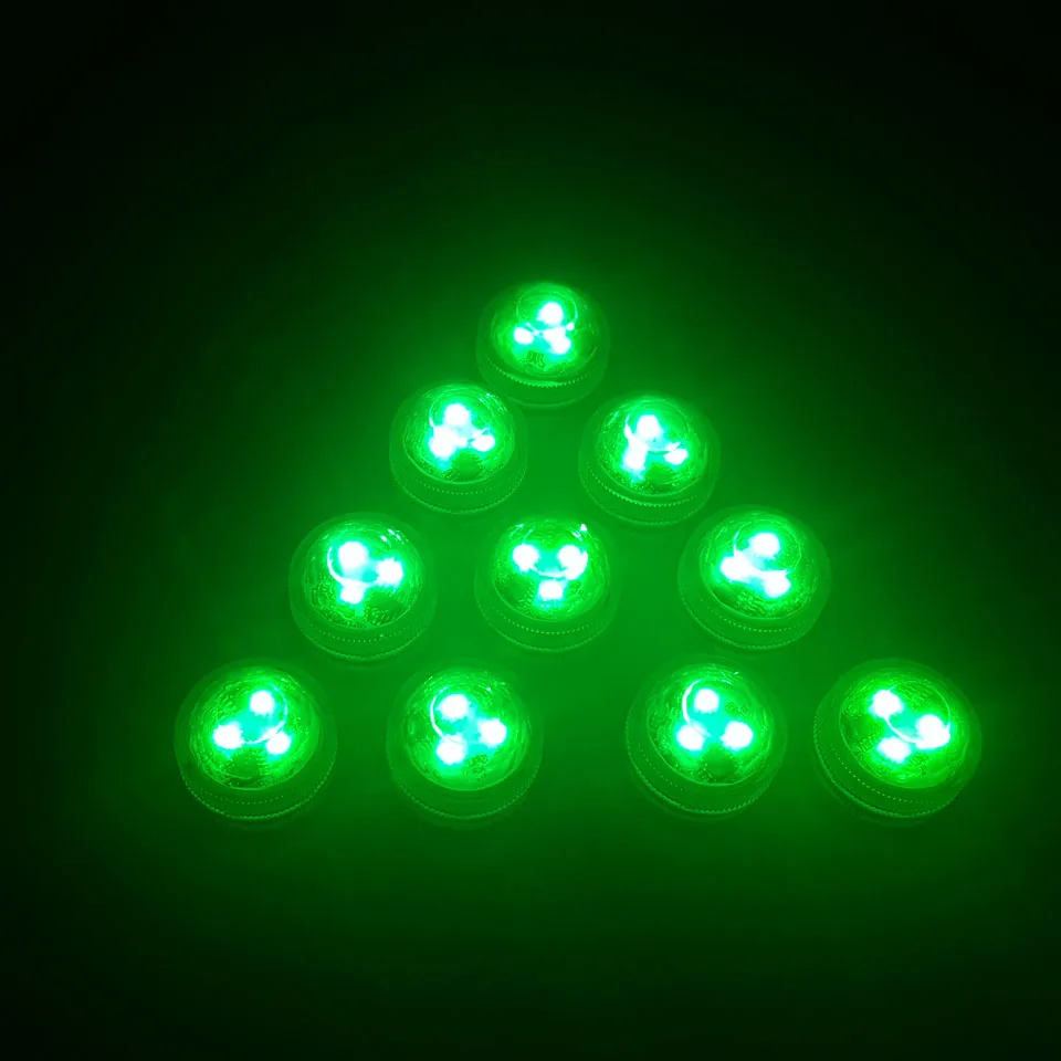 3 Led RGB погружной светильник с дистанционным управлением, на батарейках, подводный Ночной светильник, ваза, чаша, для улицы, для сада, вечерние, украшения