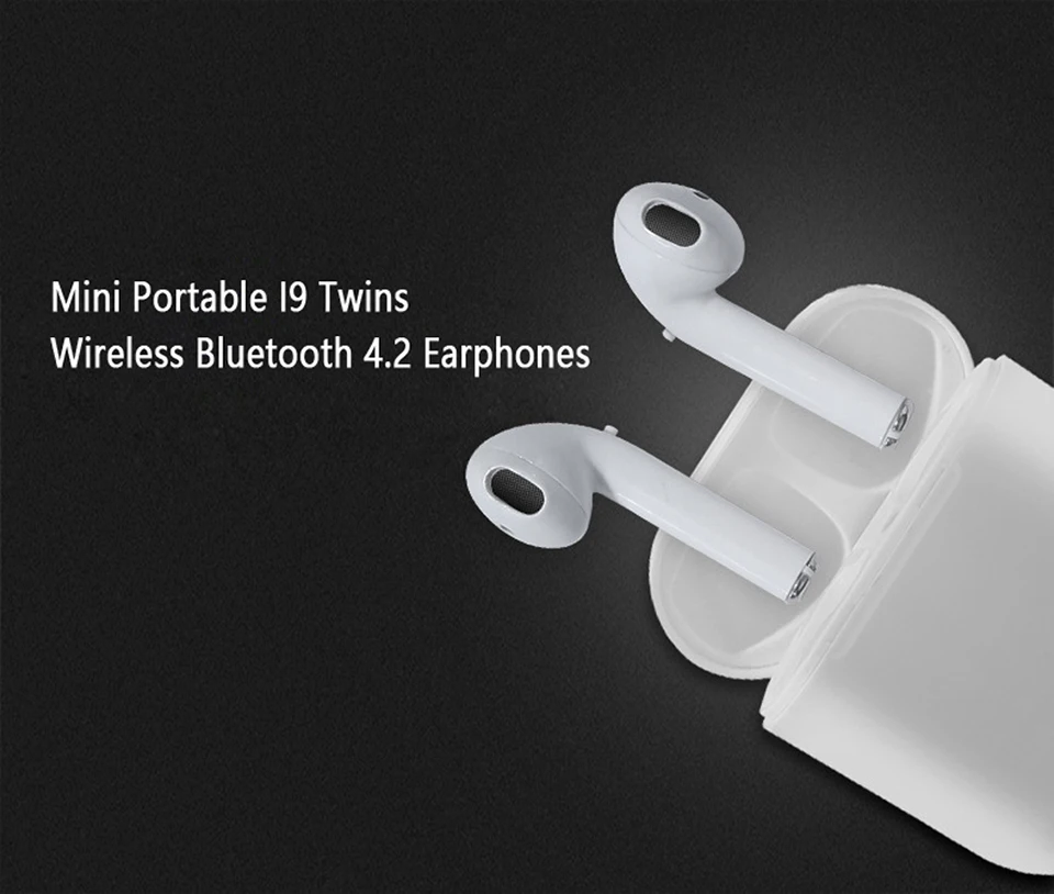 Модные мини I9S TWS беспроводные наушники Bluetooth 4,0 наушники невидимые наушники-капли с микрофоном для Iphone X 8 7 samsung xiaomi huawei