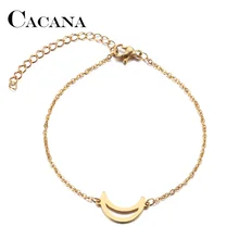 Браслет из нержавеющей стали для мужчин и женщин золотистого и серебристого цвета, ювелирные изделия для помолвки, Прямая поставка