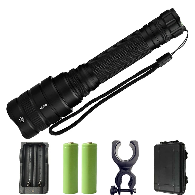 

Z201515 LED flashlight 10000LM Cree-XH P50 Aluminum alloy torch Tactical defense Lantern For Camping Hiking light