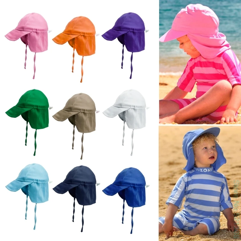 

Summer Care Children Baby Girls Boys Summer Sun Hat Outdoor Anti-UV Swim Caps Beach Hats Lovley Drop Ship