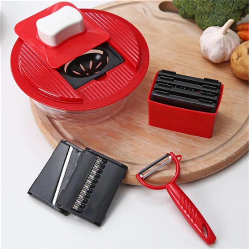 Multi Function Vegetable Cutter Creative Round Stainless Steel