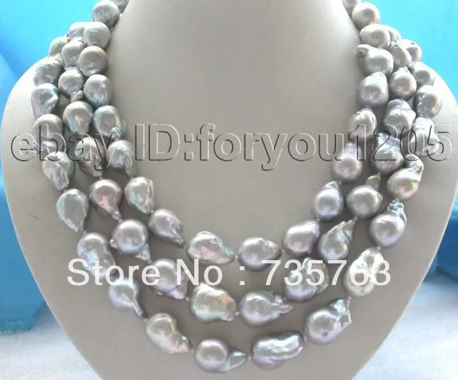 Xiuli 00990 Идеальный белый 11-14 мм южного моря Жемчужное ожерелье 18 дюймов