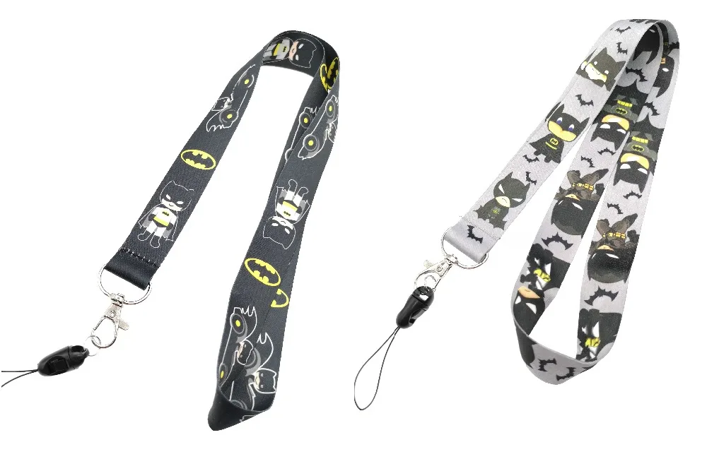 

new 1pcs Popular cartoon avengers batman Key Lanyard Badge ID Cards Holders Neck Straps with Keyring Gifts Party Favors