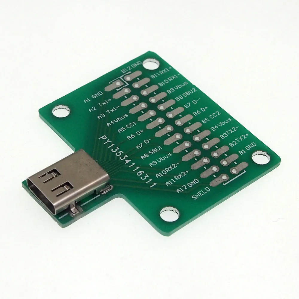 2Pcs Double Sided Plug Type C Female Test Board Usb 31 With Pcb 24P Connector huismerk kopen in de aanbieding