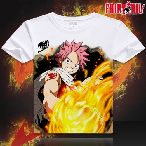 Футболка с хвостом Феи из японского аниме Etherious Natsu Dragneel Люси Эрза алый