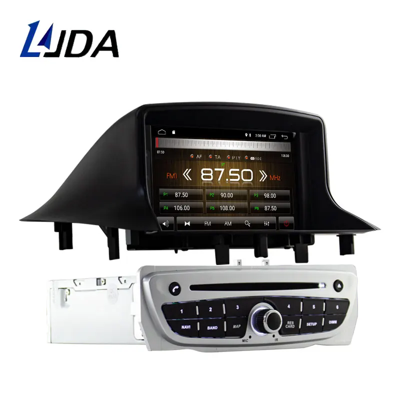 Perfect LJDA Android 9.1 Car DVD Player For Megane Fluence 2009 2010 2011 Car Multimedia Player GPS Navigation 1 Din Car Radio Stereo 4