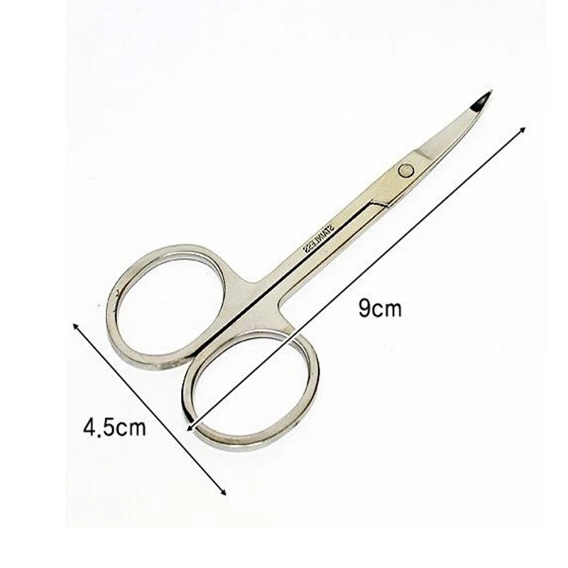 

Stainles Steel Eyebrow Hair Trimming Beauty Makeup Nail ScissorsFacial Trimming Tweezer Makeup Scissors Tool High Quality