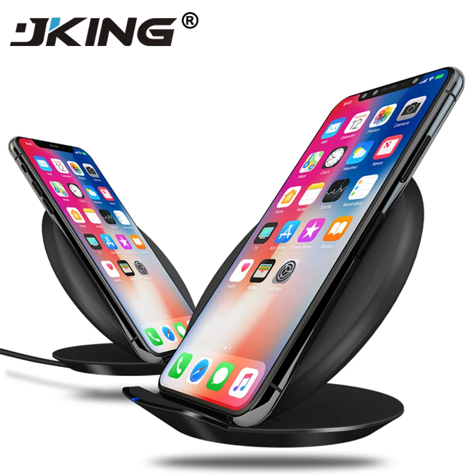

JKING QI Wireless Charger Fast Charging Pad For iPhone X 8 Plus Samsung Galaxy S8 G9500 S8+ Plus Project Dream G9550 Note8 N950