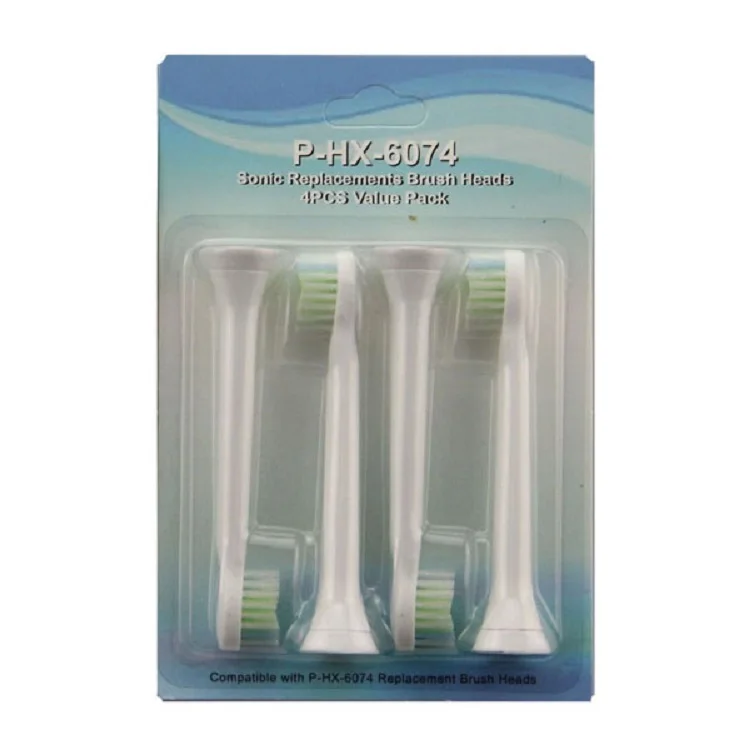 

High Quality 4pcs=1pack Replacement Sonicare Diamond Clean Electric Toothbrush Heads P-HX-6074 Fit For Philips Toothbrush