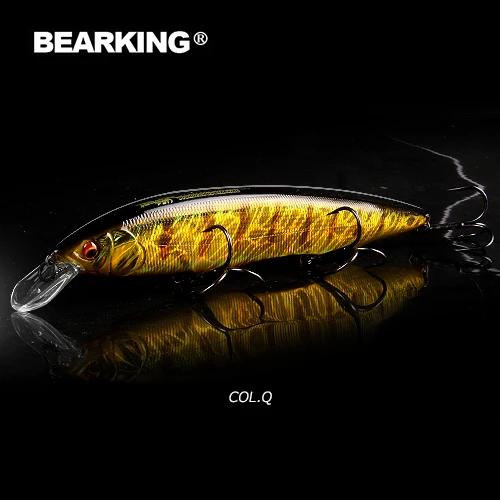 BEARKING 160 мм 30 г Горячая приманки для ловли рыбы, разные цвета, minnow crank, Вольфрам система веса(wobbler) модель воблер - Цвет: M160-Q