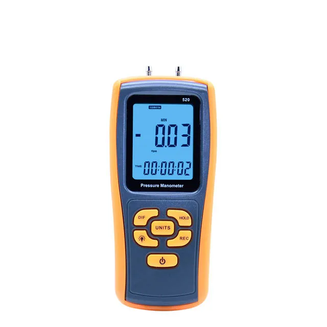 Electronic measuring equipment GM520 Min Pocket USB LCD Display Digital Air Pressure Gauge Manometro Measuring Range 35kPa
