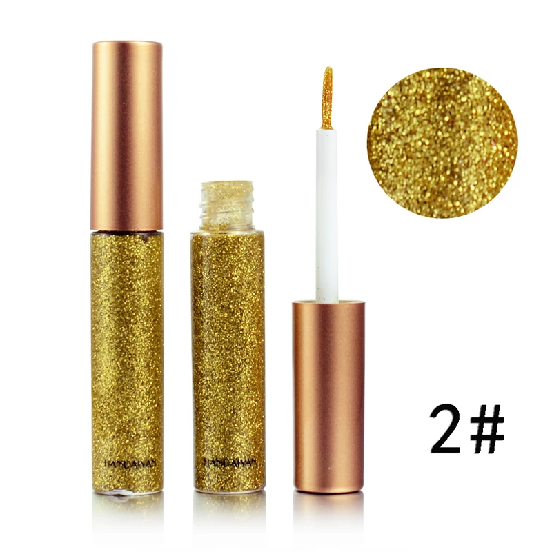 OSHIONER 10 Colors Glitter Liquid Eyeliner Long Lasting Waterproof Shimmer Sparkling Metallic Colorful Eyeliner Pen Eye Shadow