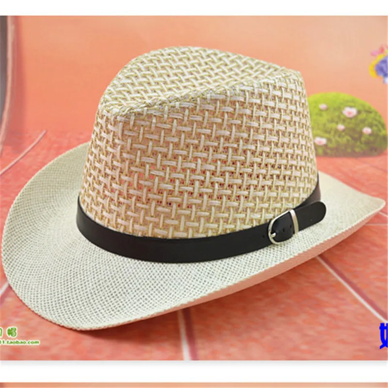 2019 Cowboy hat Sir straw hat for men and women summer beach hat AD434