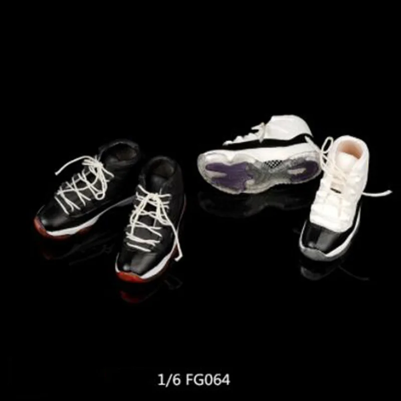 

2 Models 1/6 Scale Male Man Soldier Figure Accessory Fashion Hollow Lace Basketball Shoes Without Feet for 12'' Action Figure