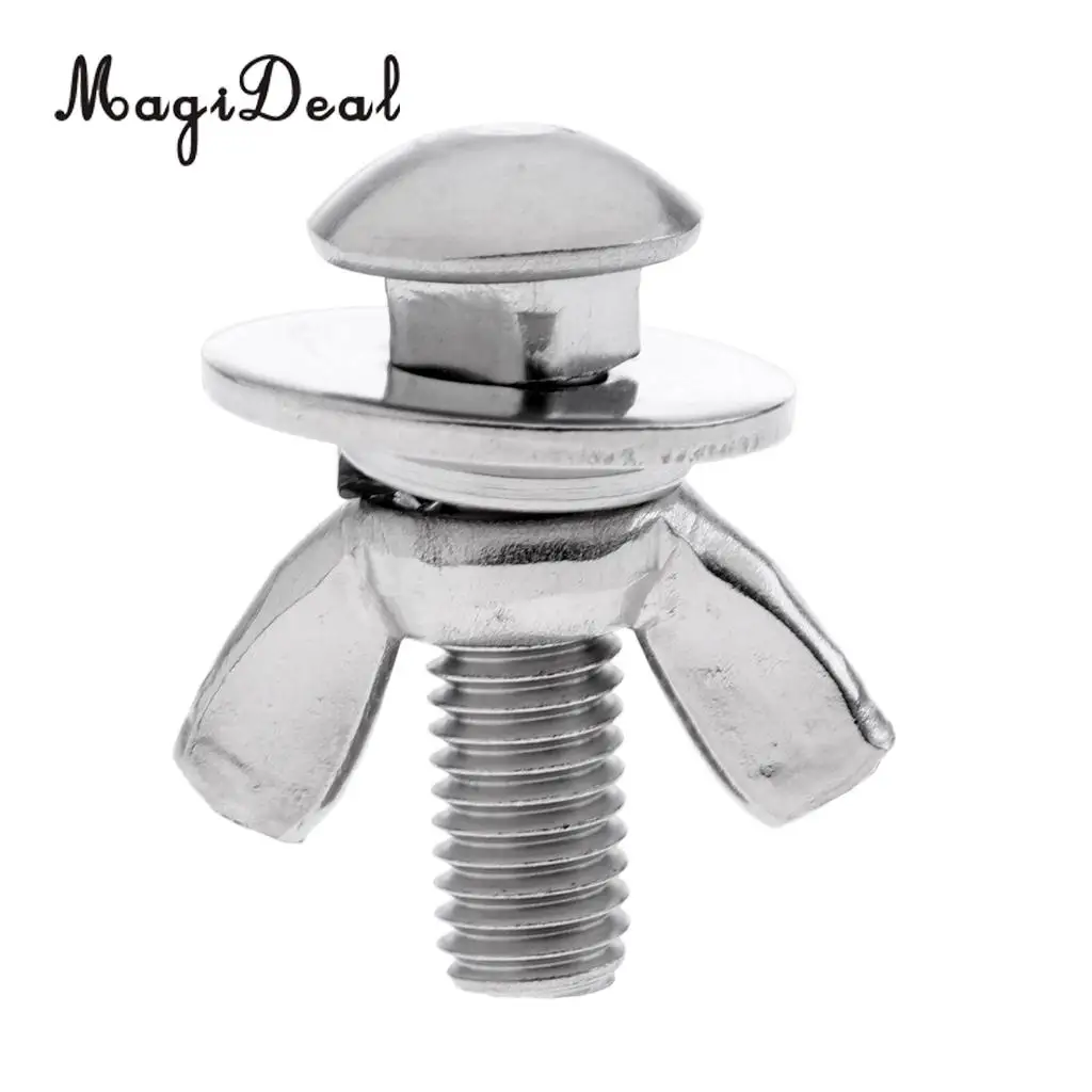 MagiDeal Tech Scuba Diving Backplate Stainless Steel Butterfly Screw Bolts Wing Nuts 1 Set for Snorkeling Swimming Diving Dive