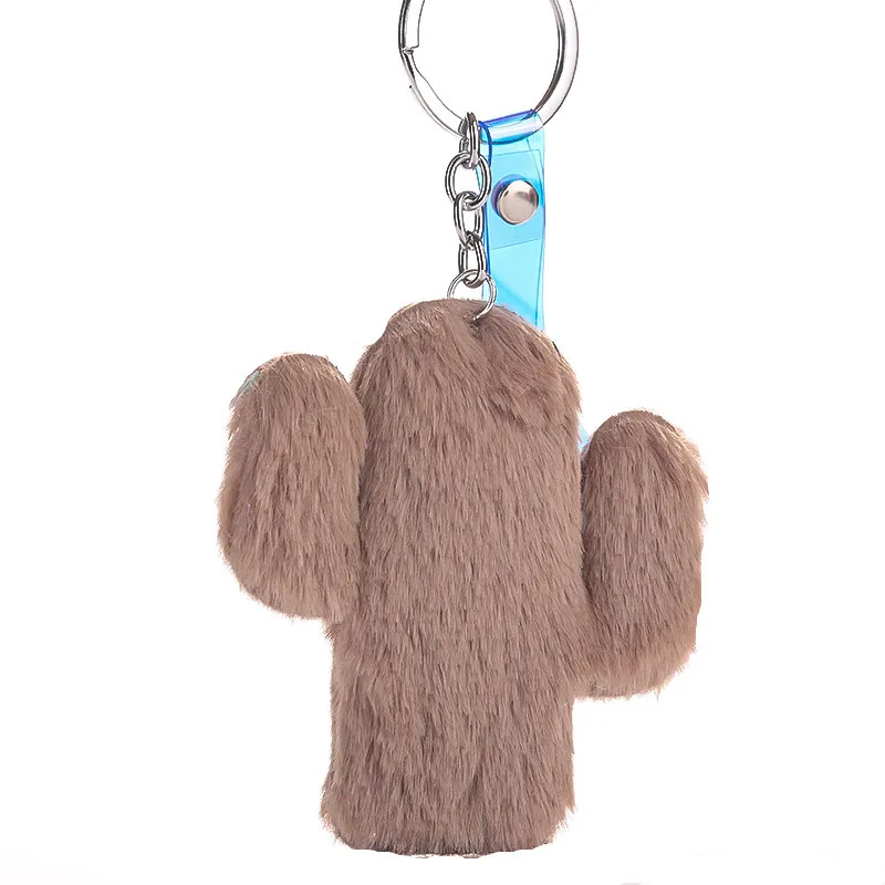 

Cute Cactus Plush Keychain Solid Color Key Chain Keychains For Women Cars Bag Accessories Pendant Key Ring Porte Clef Jewelry