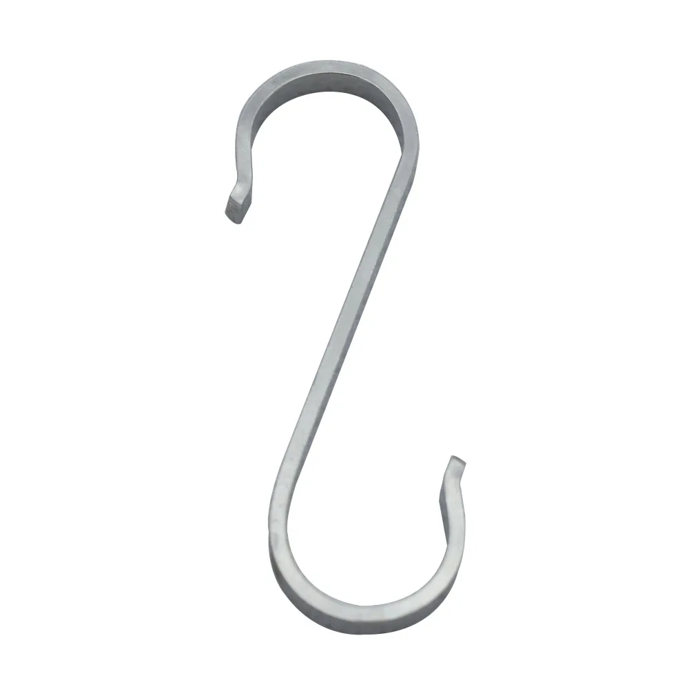 10pcs Stainless Steel S Shaped Flat Kitchen Hooks Metal Hooks Heavy