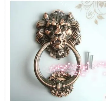

Furniture Handle & Knob antique Antique Knocker lion head handle large outdoor courtyard door handle Chinese style handles 12cm