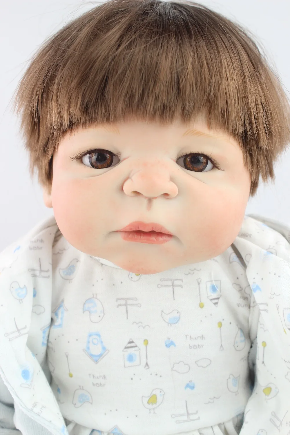 

NEWdesign hotsale lifelike real touch babydolls rooted human hair fashion doll fully vinyl doll
