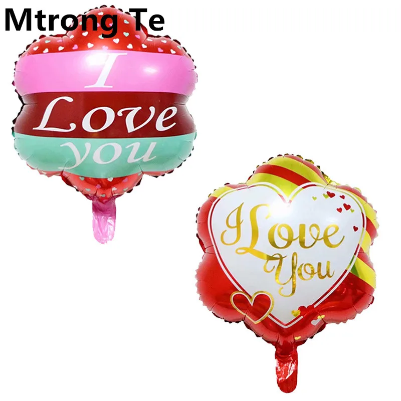 50 шт. воздушный шар на День святого Валентина I Love You с буквами воздушные шары для